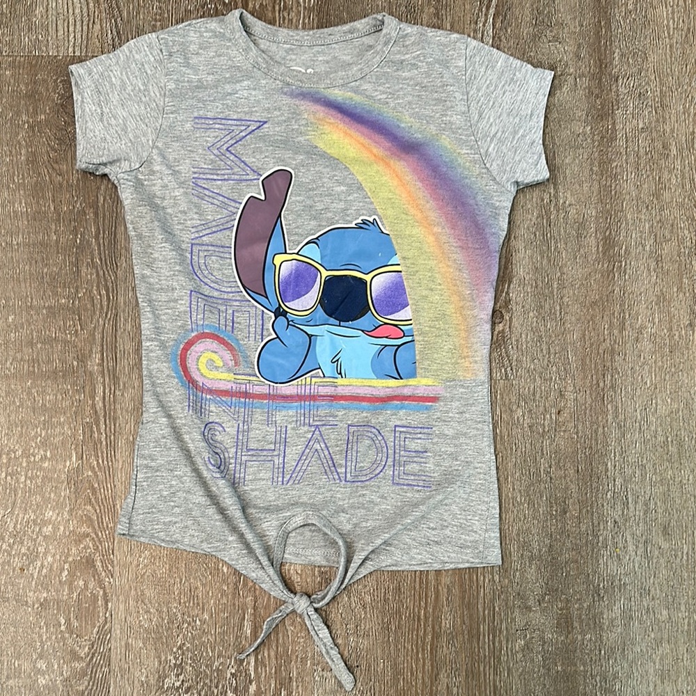 Disney Gray Tee with Colorful Graphic